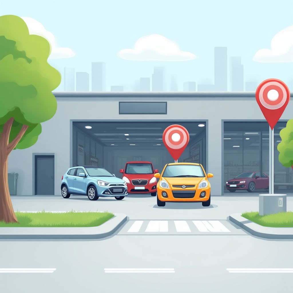 Mapa umístění autoservisu